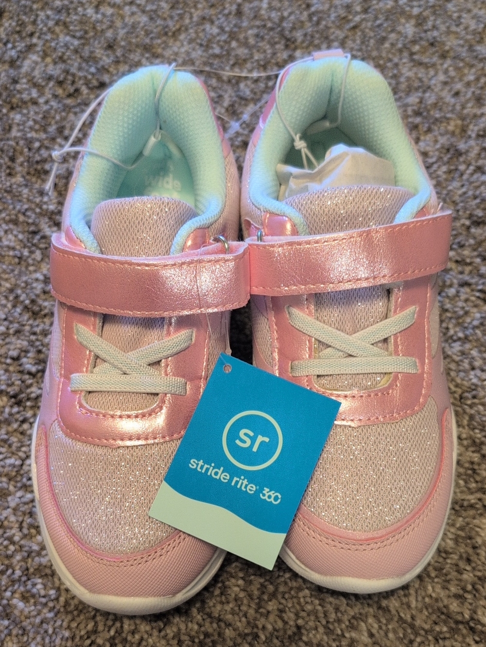 Stride Rite 13 Ryne Pink Sparkle - Picture 8 of 9